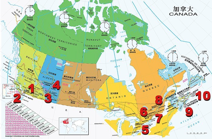 大多伦多区域指南-加拿大地铁图