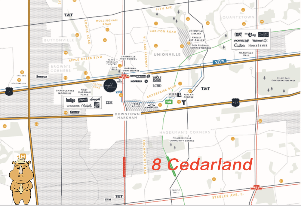 8Cedarland Map 多伦多地产犀牛团队
