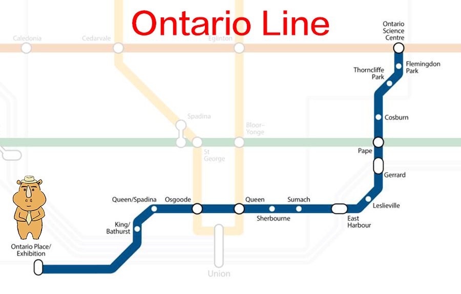 安省地铁线路规划图-Ontario Line