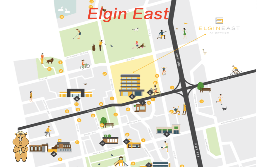 ElginEast Map 多伦多地产犀牛团队