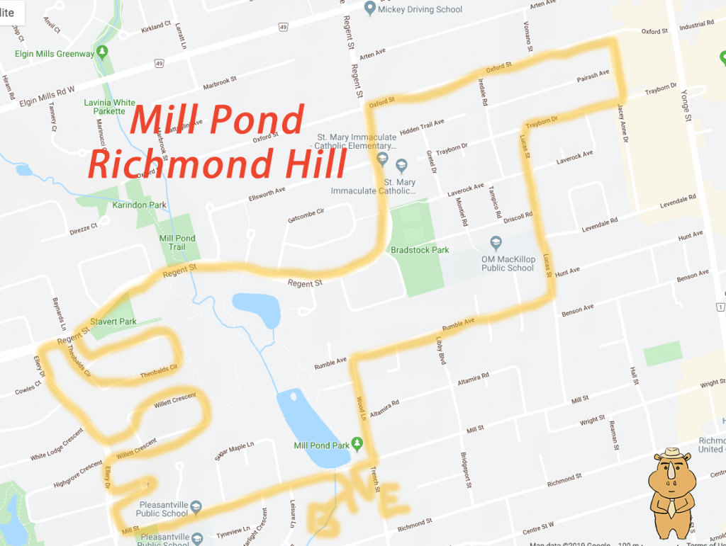 实景看列治文山Mill Pond-map