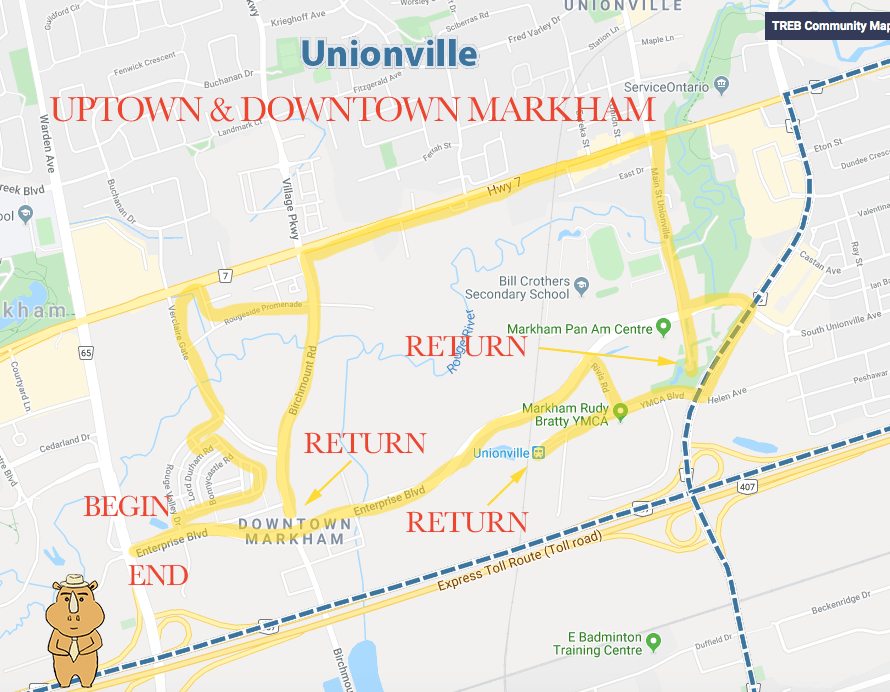 Downtown Markham-map