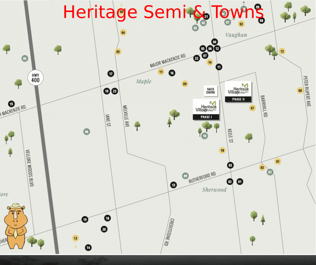 Heritage map 多伦多地产犀牛团队