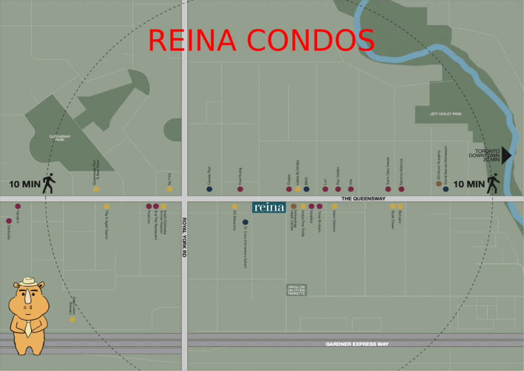 REINA location 多伦多地产犀牛团队