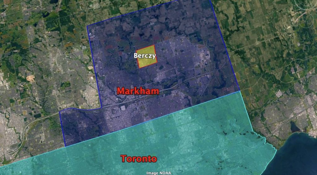 Berczy Toronto map 地产犀牛团队